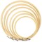 Caydo 6 Pieces Embroidery Hoop Set Circle Cross Stitch Hoop Ring 4 inch to 10 inch for Embroidery and Cross Stitch
